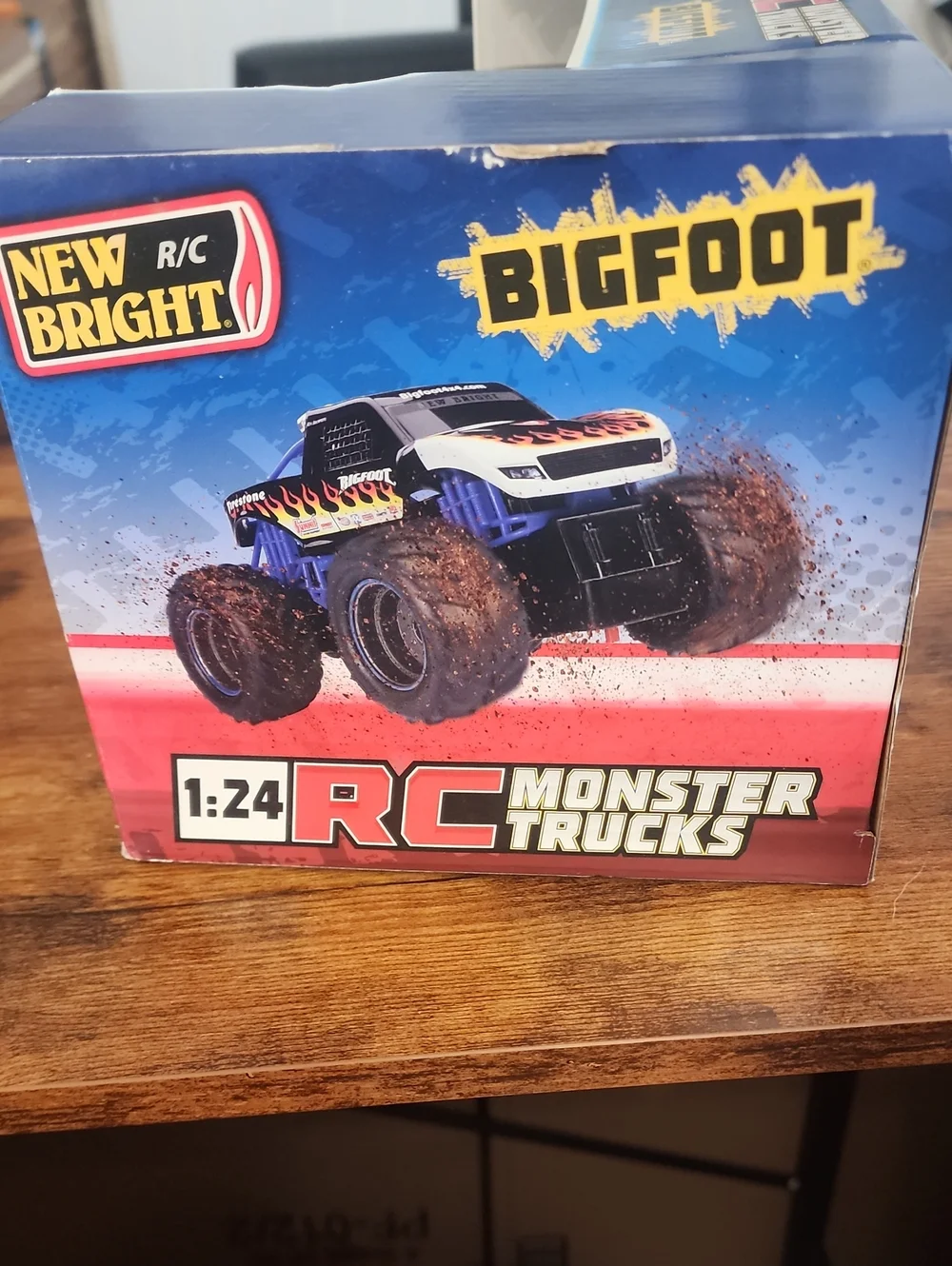 Bigfoot RC Monster Truck Toy - Black & Blue Please Remember And Take Into